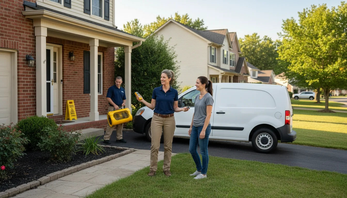 Water restoration image for Dehumidification And Cleanup Services in Verona, MO